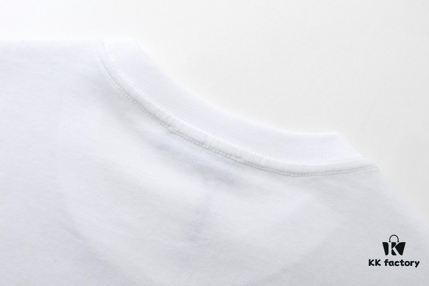 BALMAN Balmain Round Neck Short Sleeve T-Shirt with Minimalist 3D Letter Print Logo, Premium Upgrade