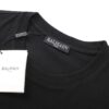 BALMAN Round Neck Short Sleeve T-Shirt with Minimalist 3D Letter Print Logo