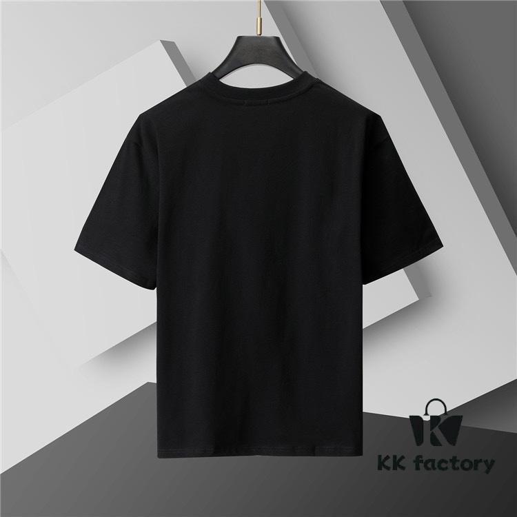 2025 Spring and Summer New Arrival T-Shirt, Men's Crew Neck Classic Logo T-Shirt Made from Imported Custom Fabric, Premium Quality Exuding Luxury