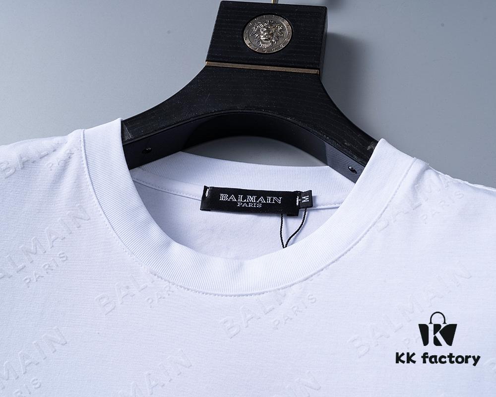 2025 New Arrival T-Shirt, All-Over Flocked Print, Exquisite Craftsmanship, Official Website Synchronized, Classic Fashionable and Versatile