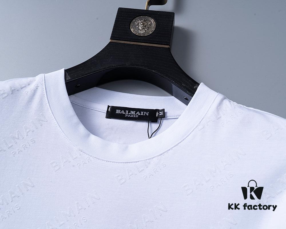 2025 New Arrival T-Shirt, All-Over Flocked Print, Exquisite Craftsmanship, Official Website Synchronized, Classic Fashionable and Versatile