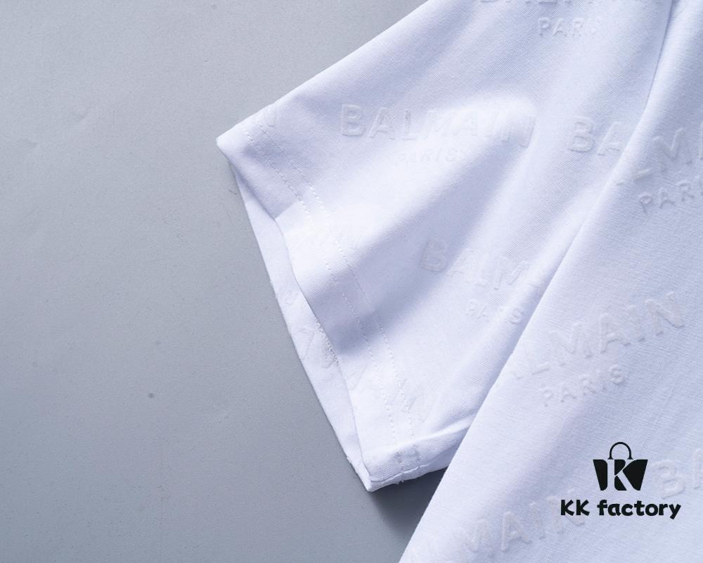 2025 New Arrival T-Shirt, All-Over Flocked Print, Exquisite Craftsmanship, Official Website Synchronized, Classic Fashionable and Versatile