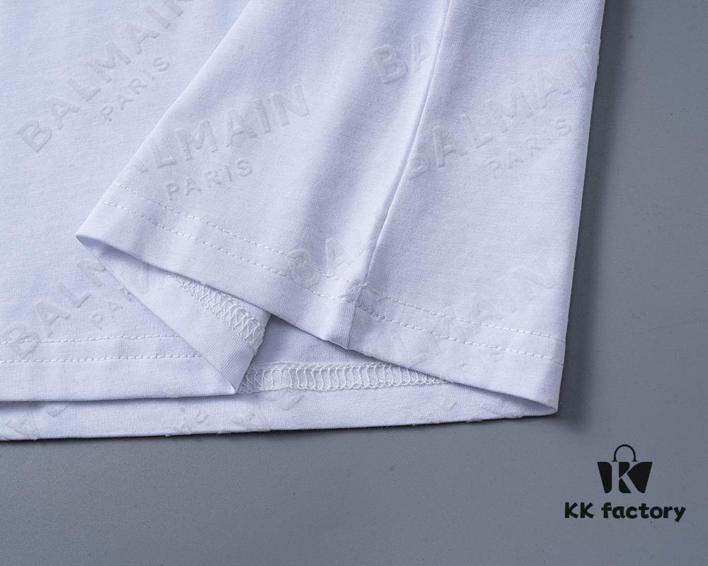 2025 New Arrival T-Shirt, All-Over Flocked Print, Exquisite Craftsmanship, Official Website Synchronized, Classic Fashionable and Versatile