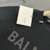 Balmain Heavyweight 320g Cotton T-Shirt, Thick and Breathable Loose-Fit Fashion Short-Sleeve Crew Neck Tee for Spring and Summer