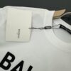 Balmain* 320g Heavyweight Cotton T-Shirt, Thick and Breathable, Loose Fit, Silicone Logo Design, Fashion Round Neck Short Sleeve Tee for Spring and Summer