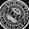 Balmain Heavyweight 320g Cotton T-Shirt, Thick and Breathable Loose-Fit Short-Sleeve Crew Neck Tee, Fashionable Spring and Summer New Arrival with Printed Logo Design