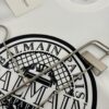 Balmain* Heavyweight 320g Cotton T-Shirt with Logo Print, Breathable Loose-Fit Short-Sleeve Crew Neck Tee