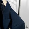 BALMAI* Classic Navy Blue Open-Front Suit