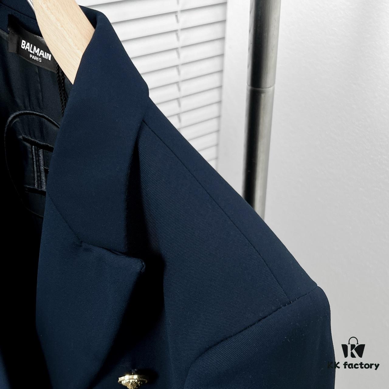 BALMAI* Classic Navy Blue Open-Front Suit