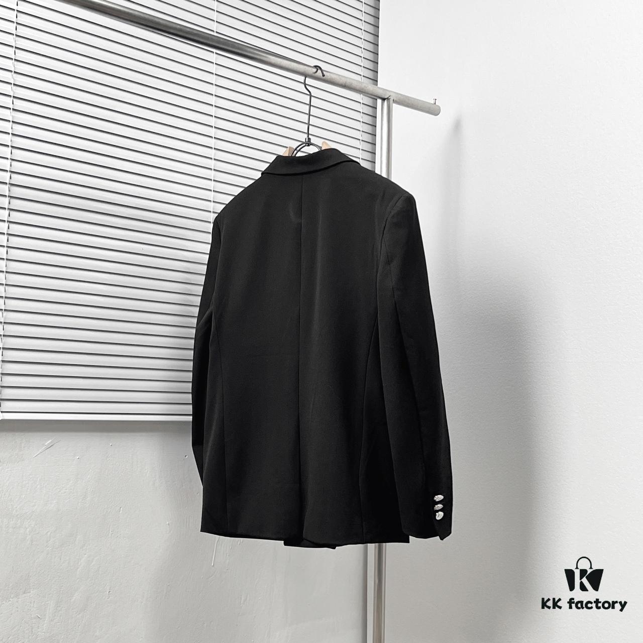 BALMAI* / Balmain Classic Silver Button Double-Breasted Suit