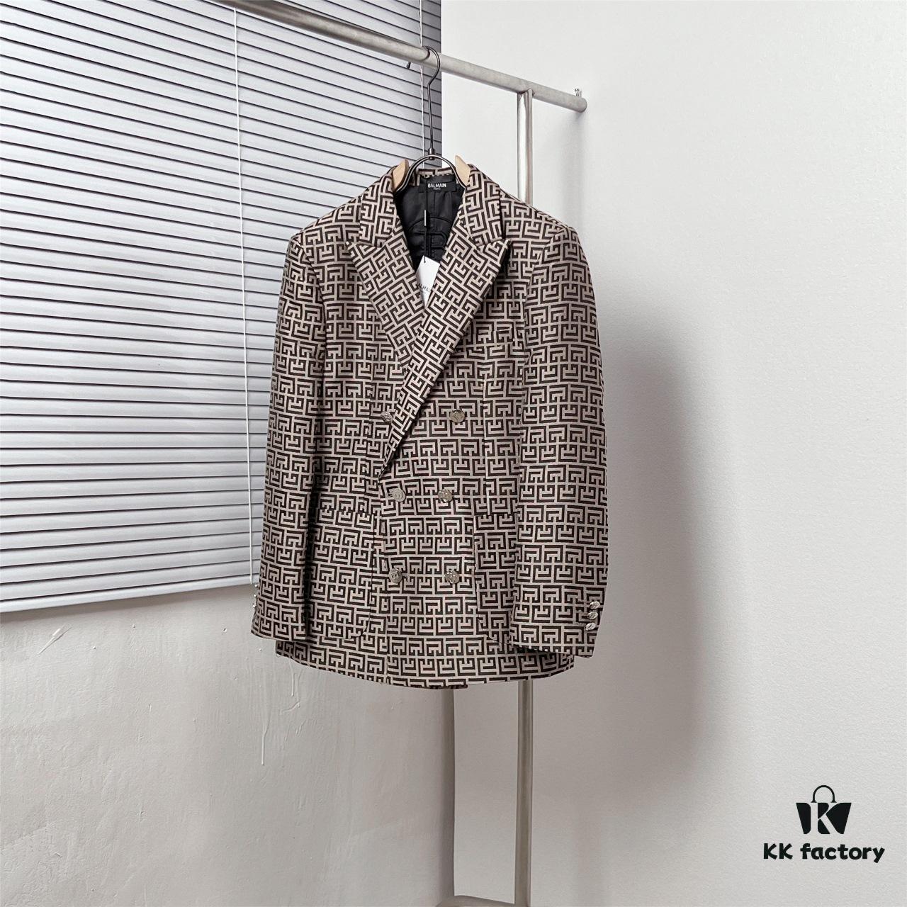 BALMAI*/Balmain Labyrinth Reticular Jacquard Suit