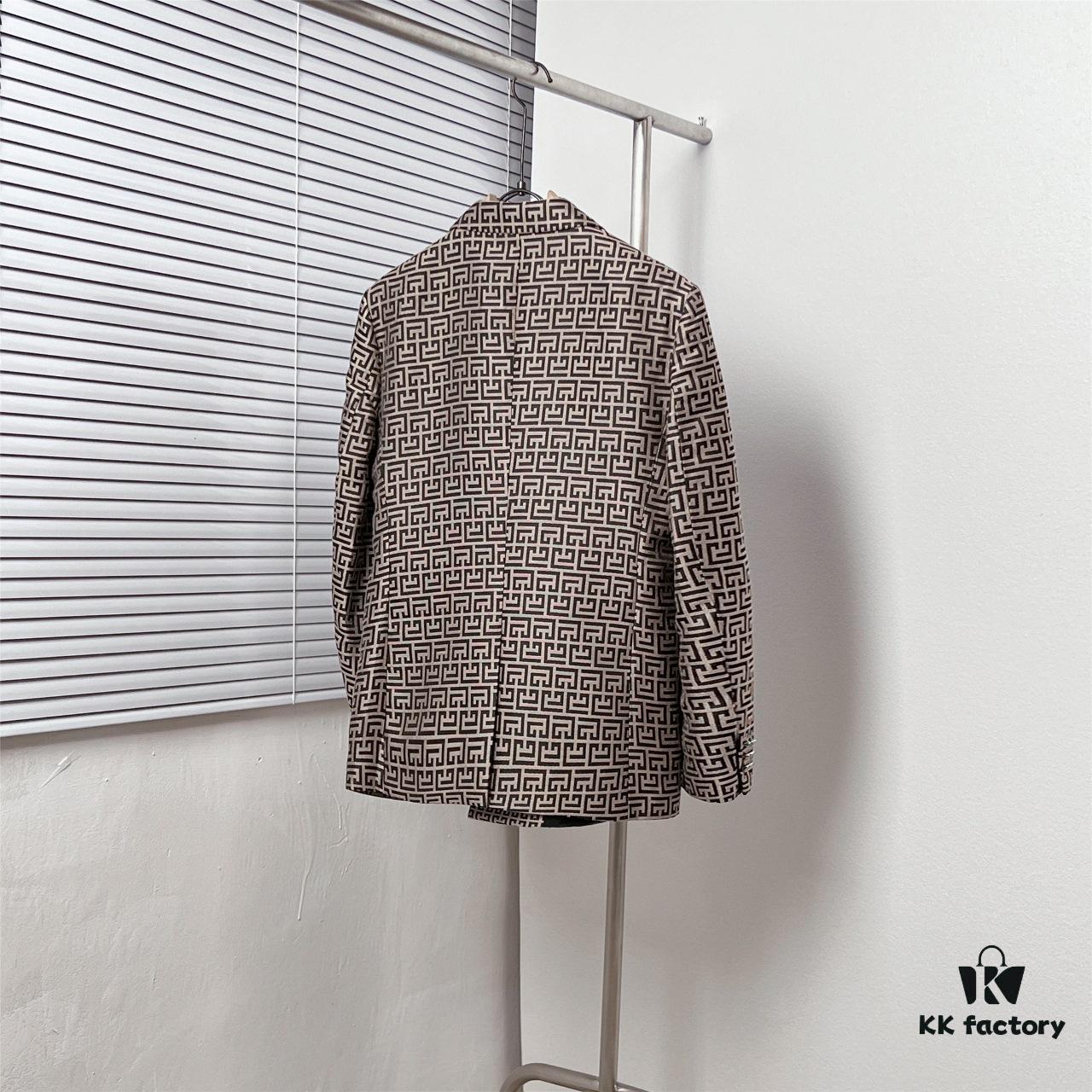 BALMAI*/Balmain Labyrinth Reticular Jacquard Suit