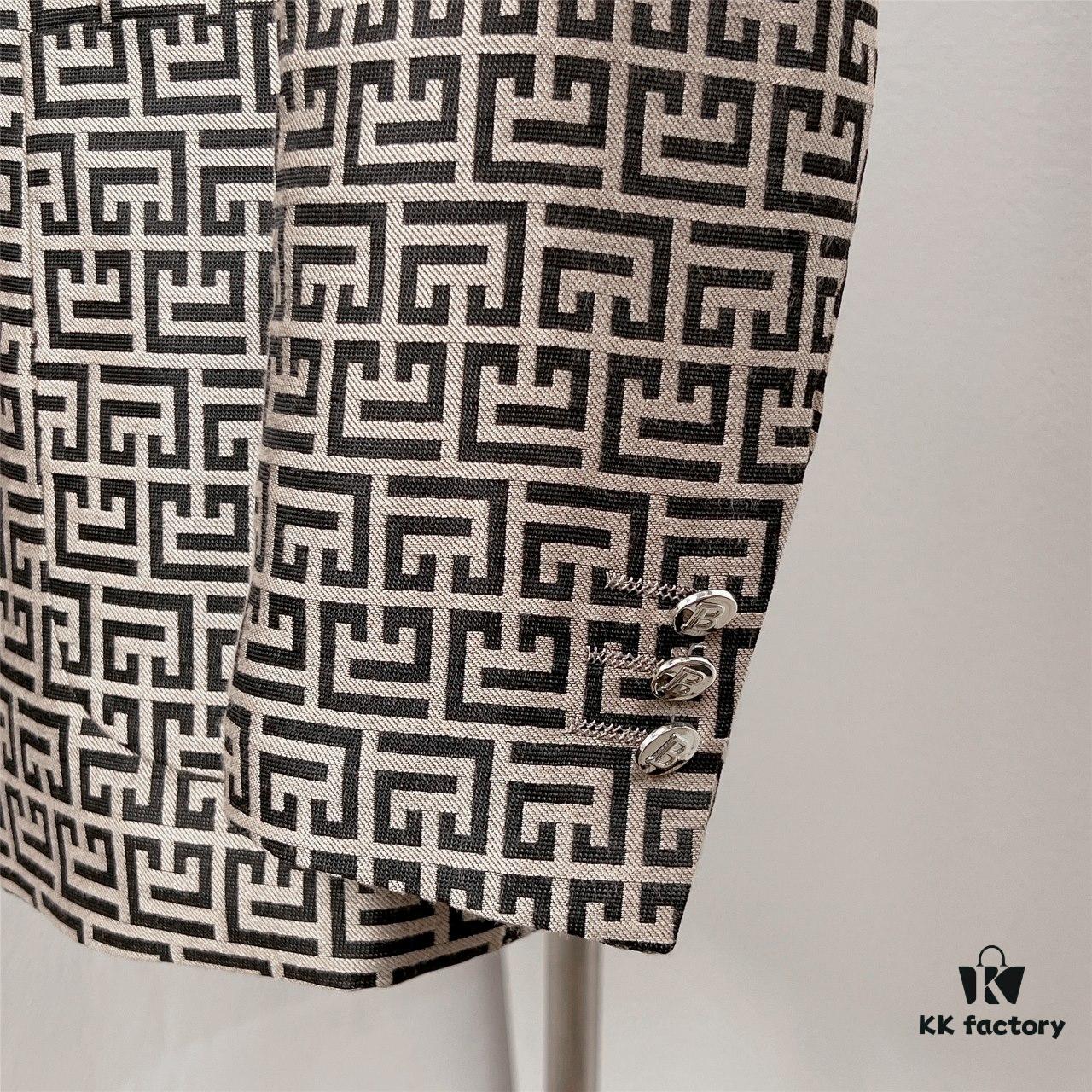 BALMAI*/Balmain Labyrinth Reticular Jacquard Suit