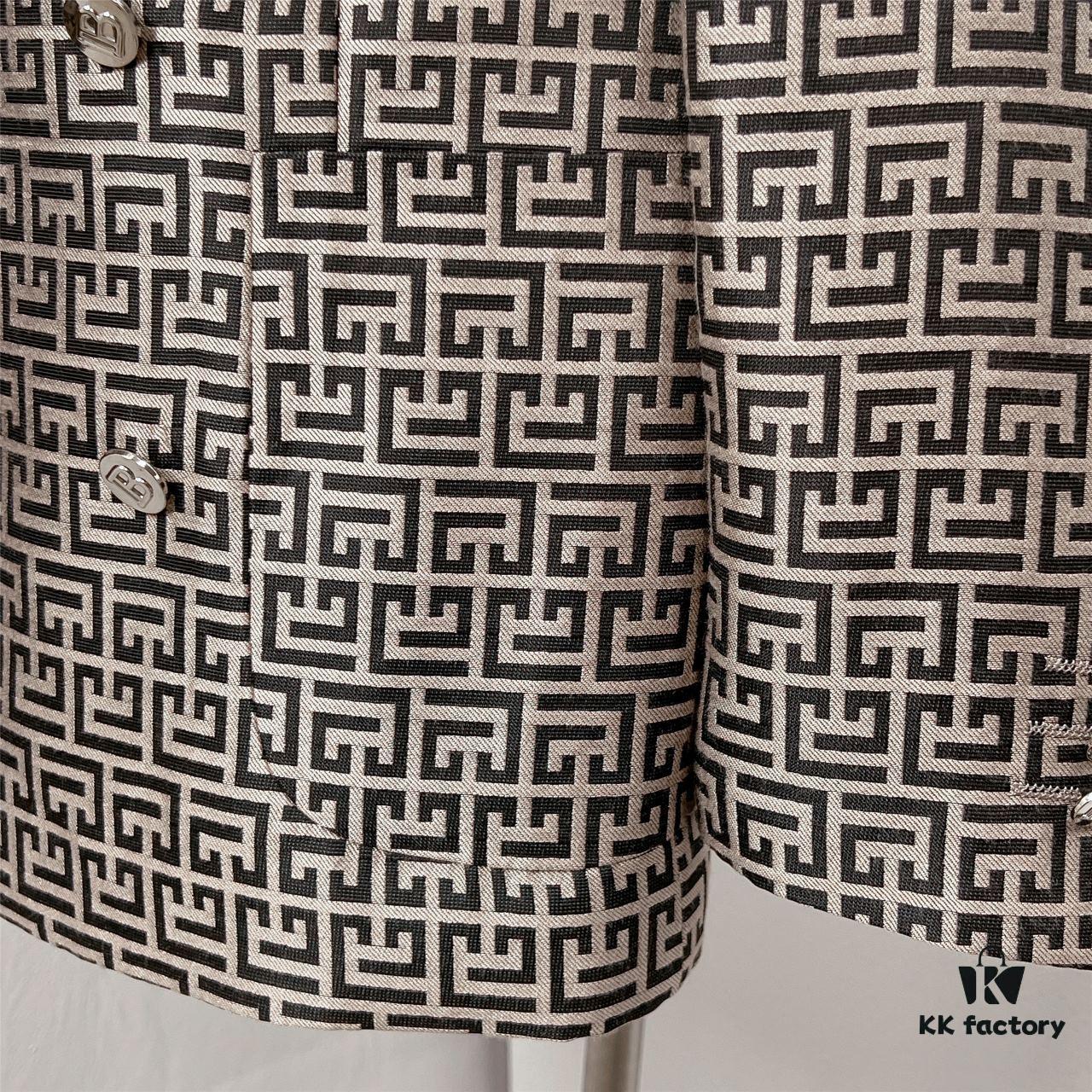 BALMAI*/Balmain Labyrinth Reticular Jacquard Suit