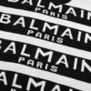 Balmain BALMAIN Letter Logo Striped Knit Sweater Woolen Pullover