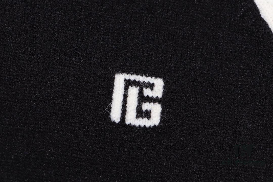 Balmain BALMAIN 2024 Autumn/Winter New Arrival Sweater with Classic Logo Jacquard on Back