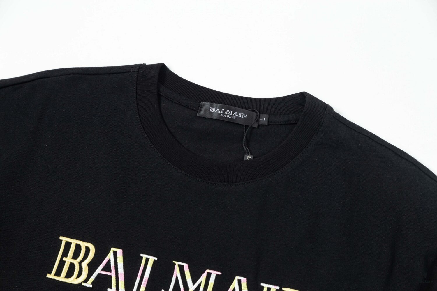 BALMAIN∽2025 Spring-Summer New Collection T-Shirt, 250g Pure Cotton Fabric, Thousands of Embroidery Stitches, Stylish and Handsome Design