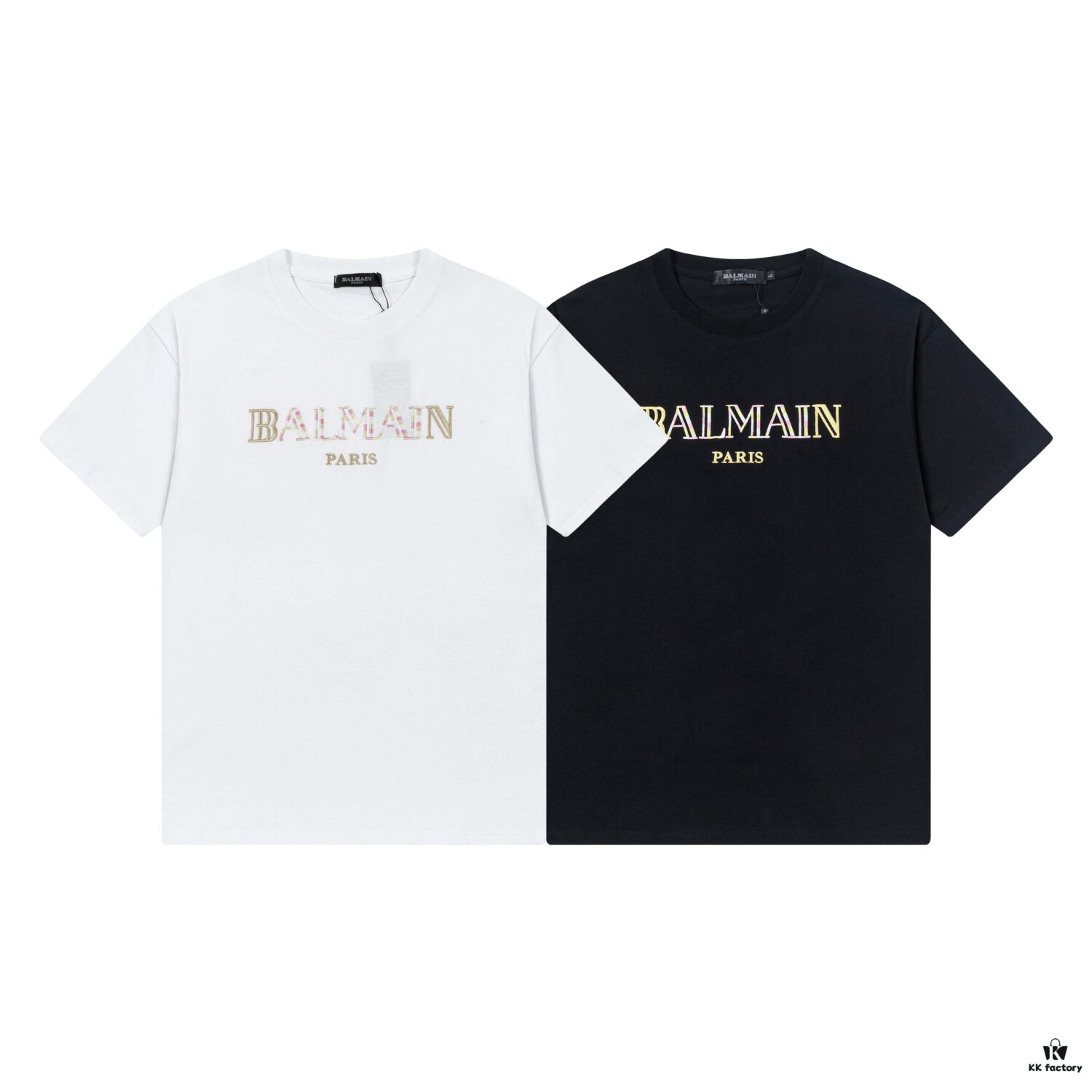 BALMAIN∽2025 Spring-Summer New Collection T-Shirt, 250g Pure Cotton Fabric, Thousands of Embroidery Stitches, Stylish and Handsome Design