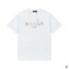 BALMAIN∽2025 Spring-Summer New Collection T-Shirt, 250g Pure Cotton Fabric, Thousands of Embroidery Stitches, Stylish and Handsome Design, Comfortable Material, Precise Craftsmanship, Neat Stitching, Excellent Fit