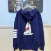2024 SS TB/FW Back Sailboat Wool Zip-Up Hoodie