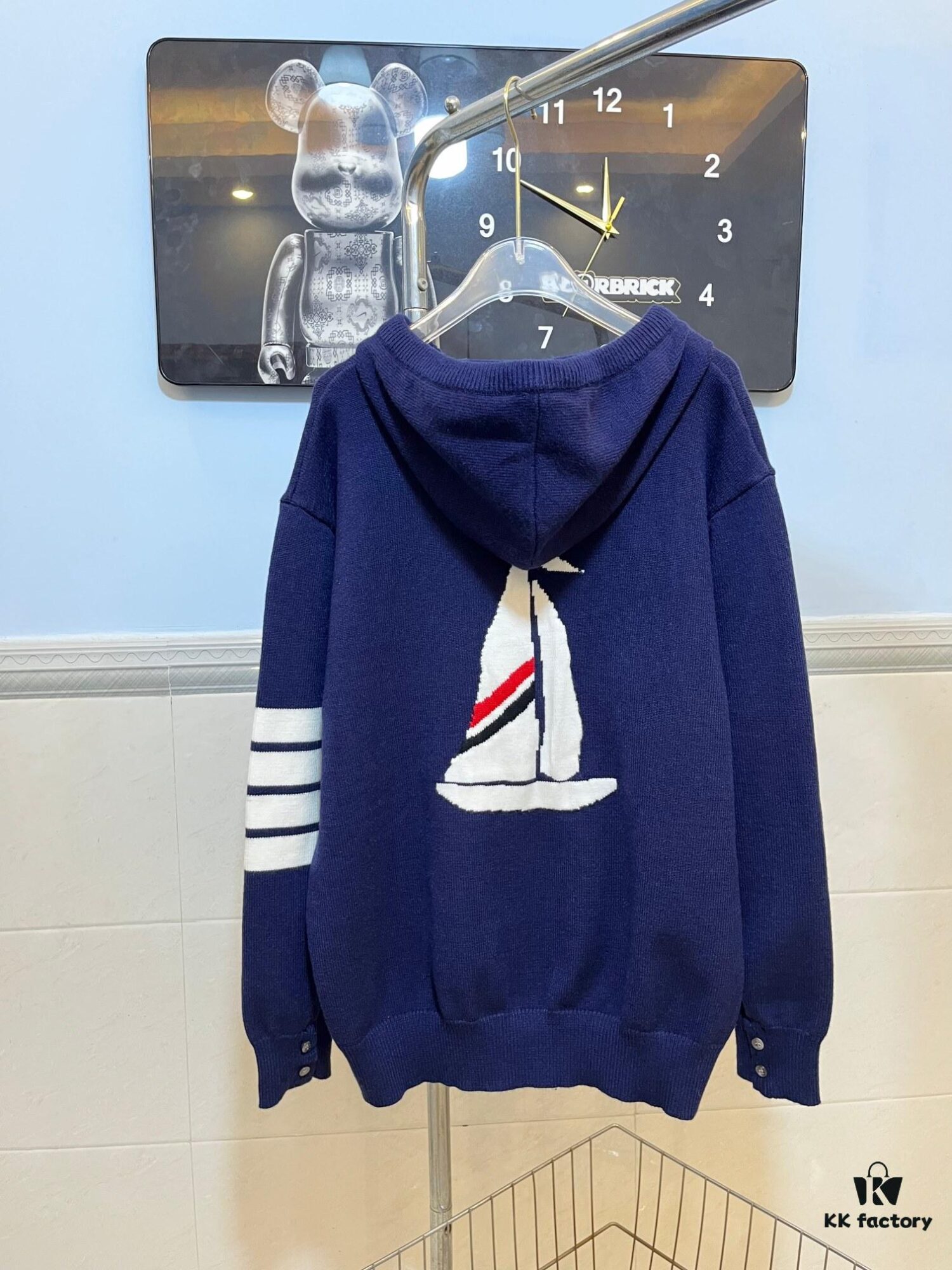 2024 SS TB/FW Back Sailboat Wool Zip-Up Hoodie