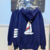 2024 SS TB/FW Back Sailboat Wool Zip-Up Hoodie