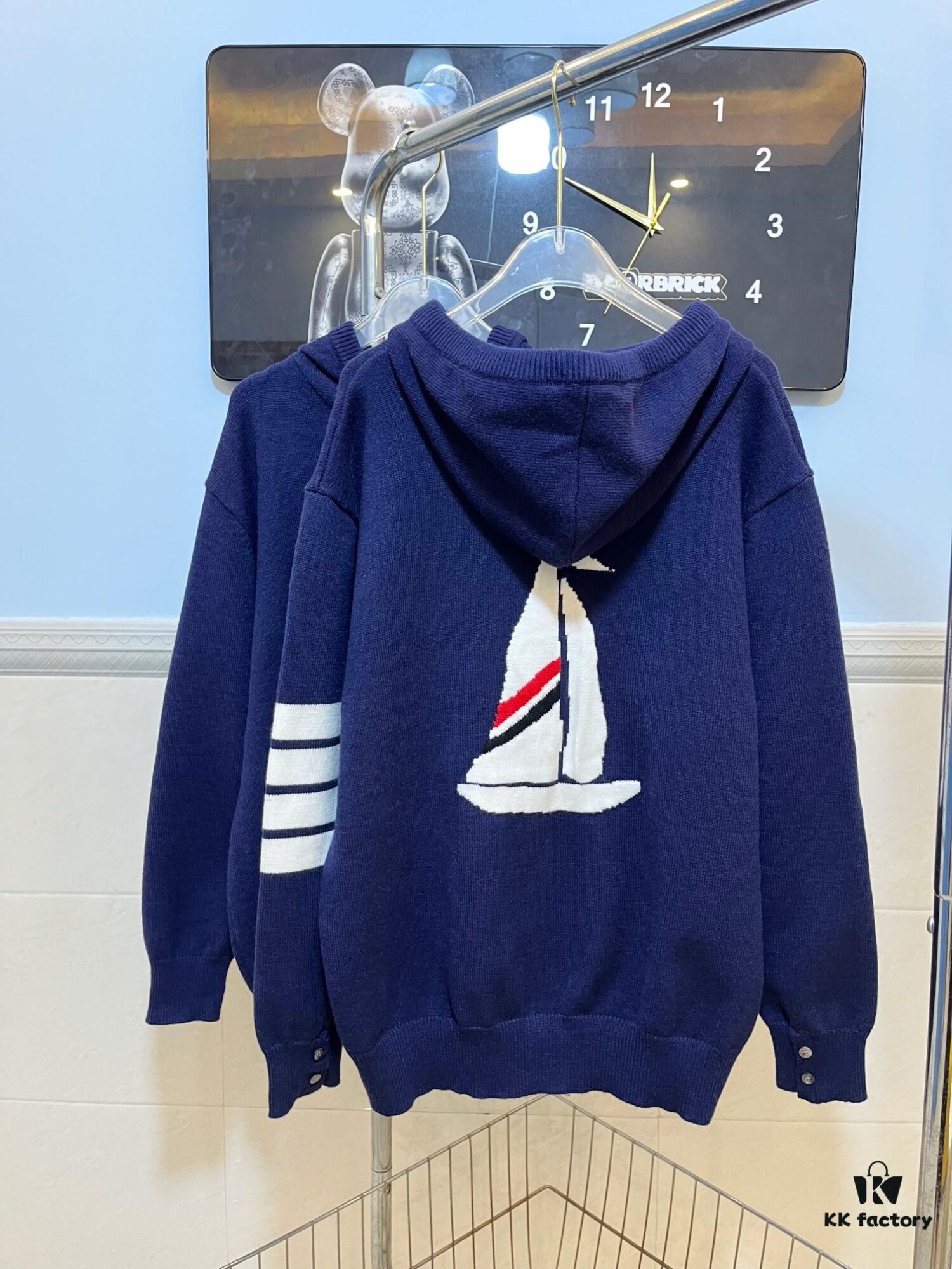 2024 SS TB/FW Back Sailboat Wool Zip-Up Hoodie