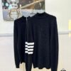 Thom Brown Three-Stripe Knit Cardigan Jacket
