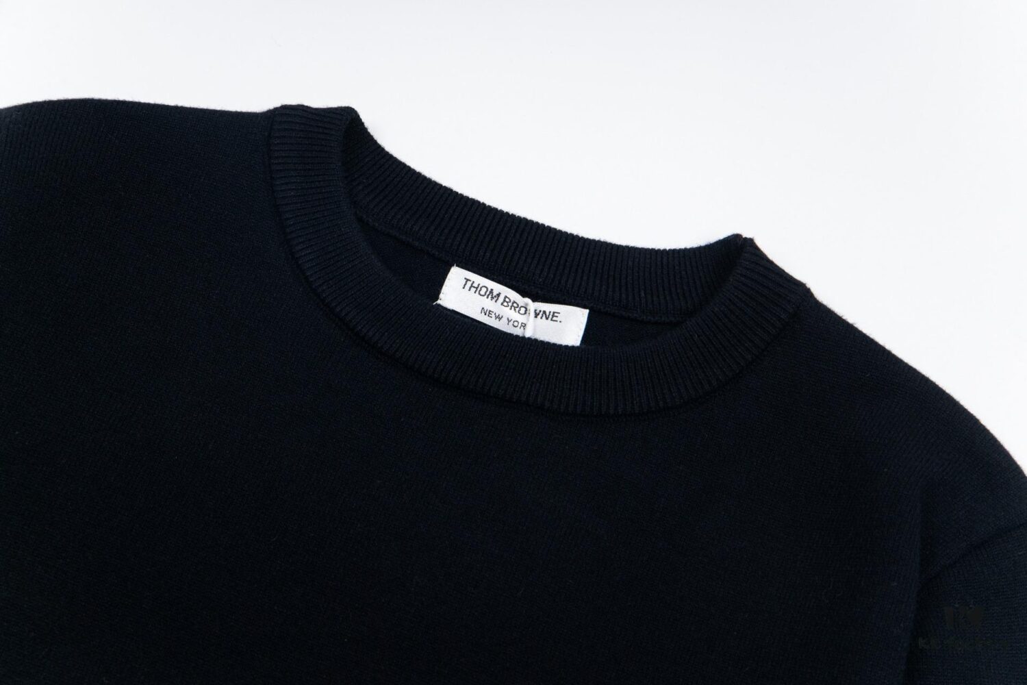 Thom Browne Classic TB Four-Stripe Crew Neck Knit Casual Sweater Top