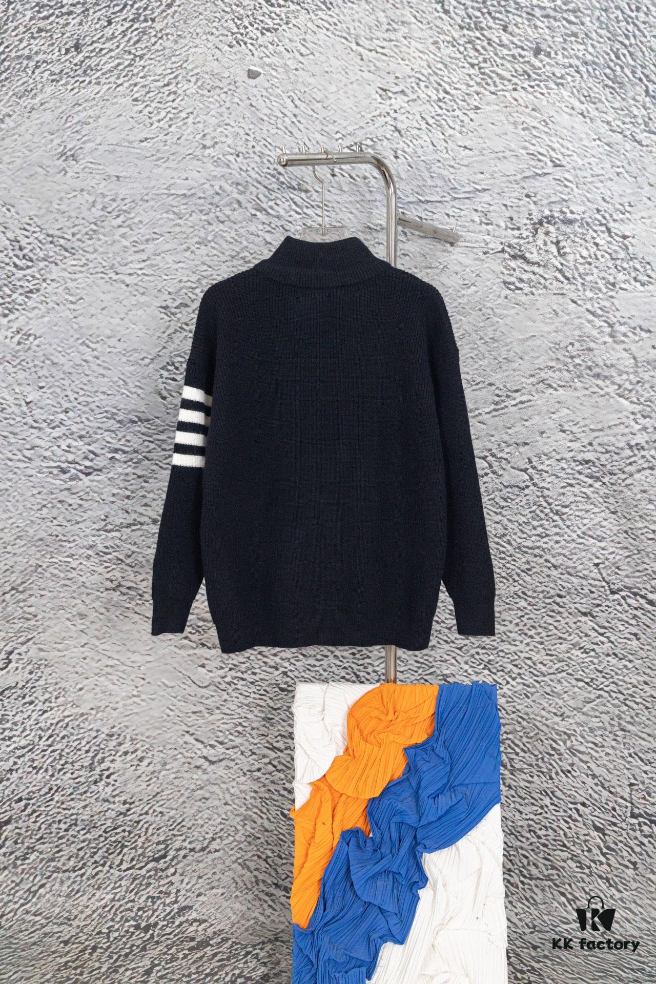 THOM BROWNE Tom TB Classic Four-Bar Stripe Knit Jacket Unisex Style