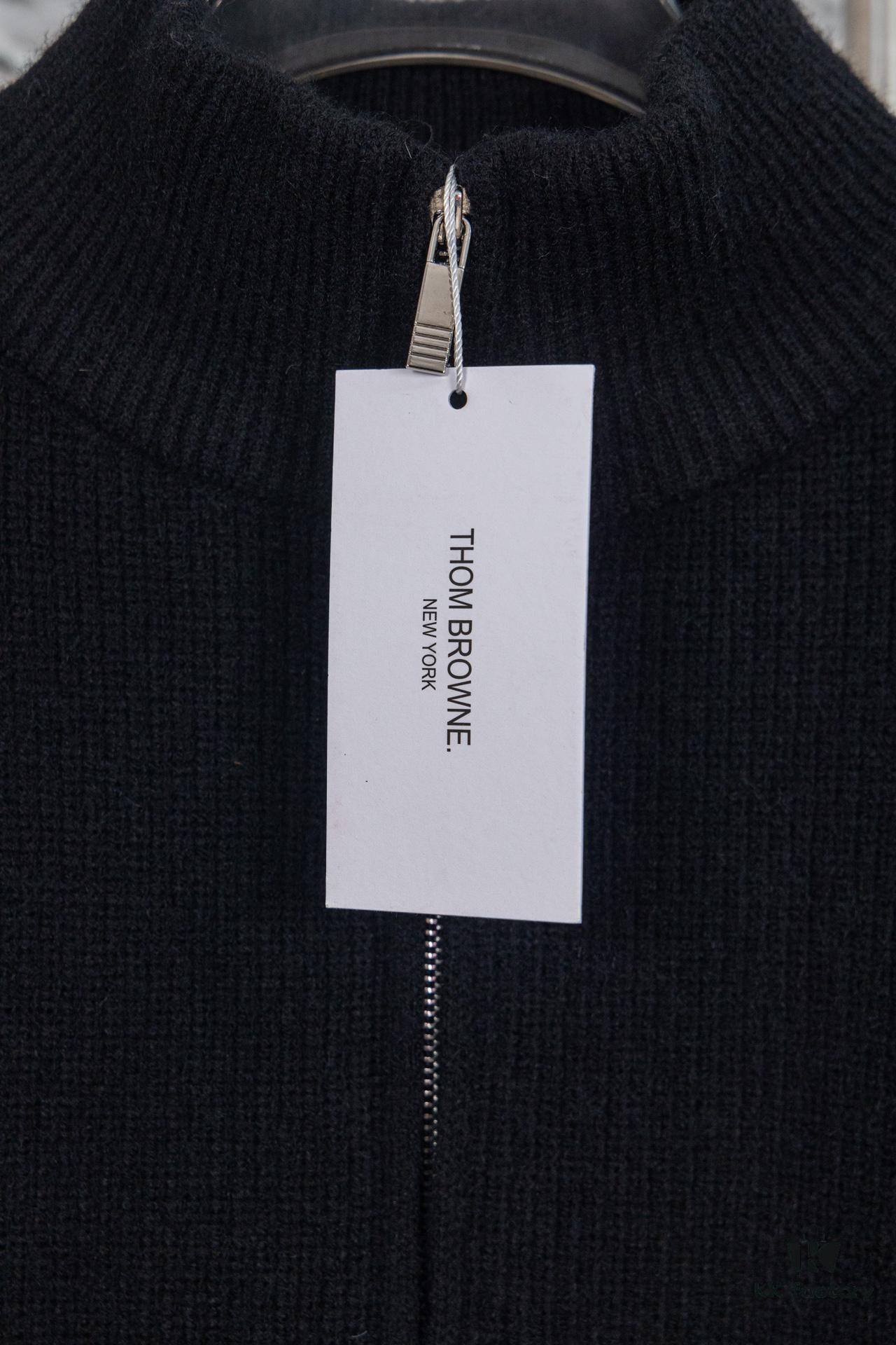 THOM BROWNE Tom TB Classic Four-Bar Stripe Knit Jacket Unisex Style