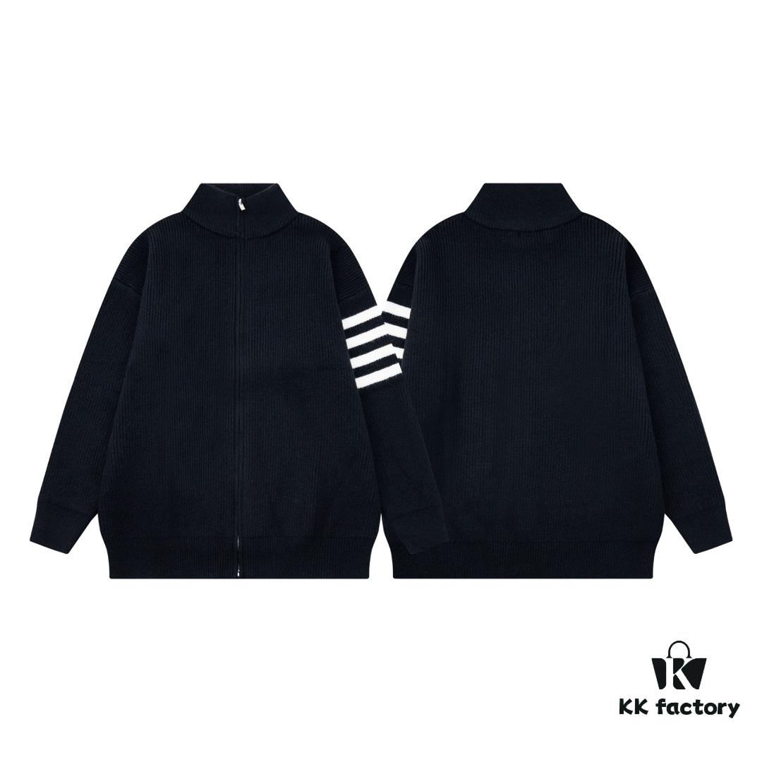 THOM BROWNE Tom TB Classic Four-Striped Knit Jacket for Couples