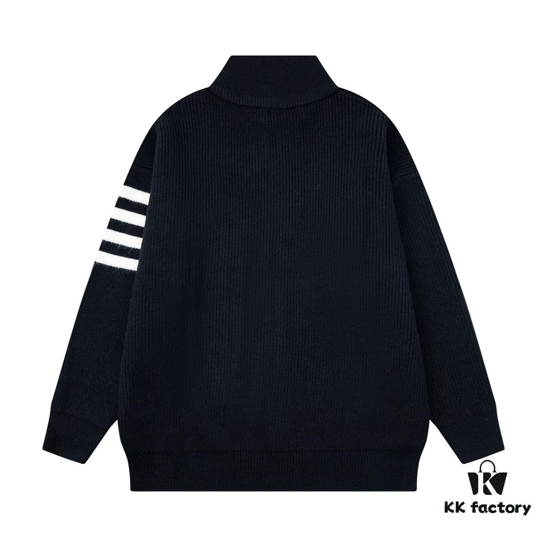 THOM BROWNE Tom TB Classic Four-Striped Knit Jacket for Couples