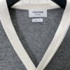 TB 2025 SS New Arrival Four-Stripe Single-Breasted V-Neck Cashmere Sweater