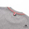 THOM BROWNE / Tom Brown TB Red Stripe Woven Crew Neck Short Sleeve T-Shirt