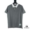 THOM BROWNE TB 24 Pre-Spring Collection Color-Blocked Collar Short-Sleeve Polo Shirt