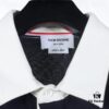 THOM BROWNE TB 24 Pre-Spring Collection Color-Block Collar Short-Sleeve Polo Shirt, Royal Blue