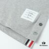 Thom Browne TB Striped Sleeve Woven Short-Sleeve Polo Shirt