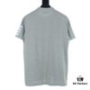 Thom Browne TB Striped Sleeve Woven Short-Sleeve Polo Shirt