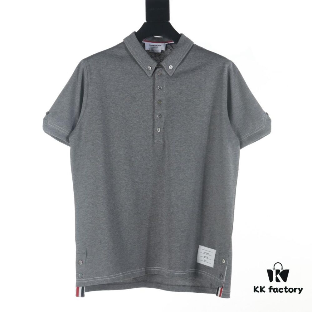 Thom Browne TB 25 New Arrival Color-Contrast Stitch Short-Sleeve Polo Shirt