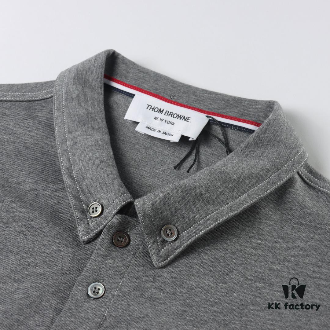 Thom Browne TB 25 New Arrival Color-Contrast Stitch Short-Sleeve Polo Shirt