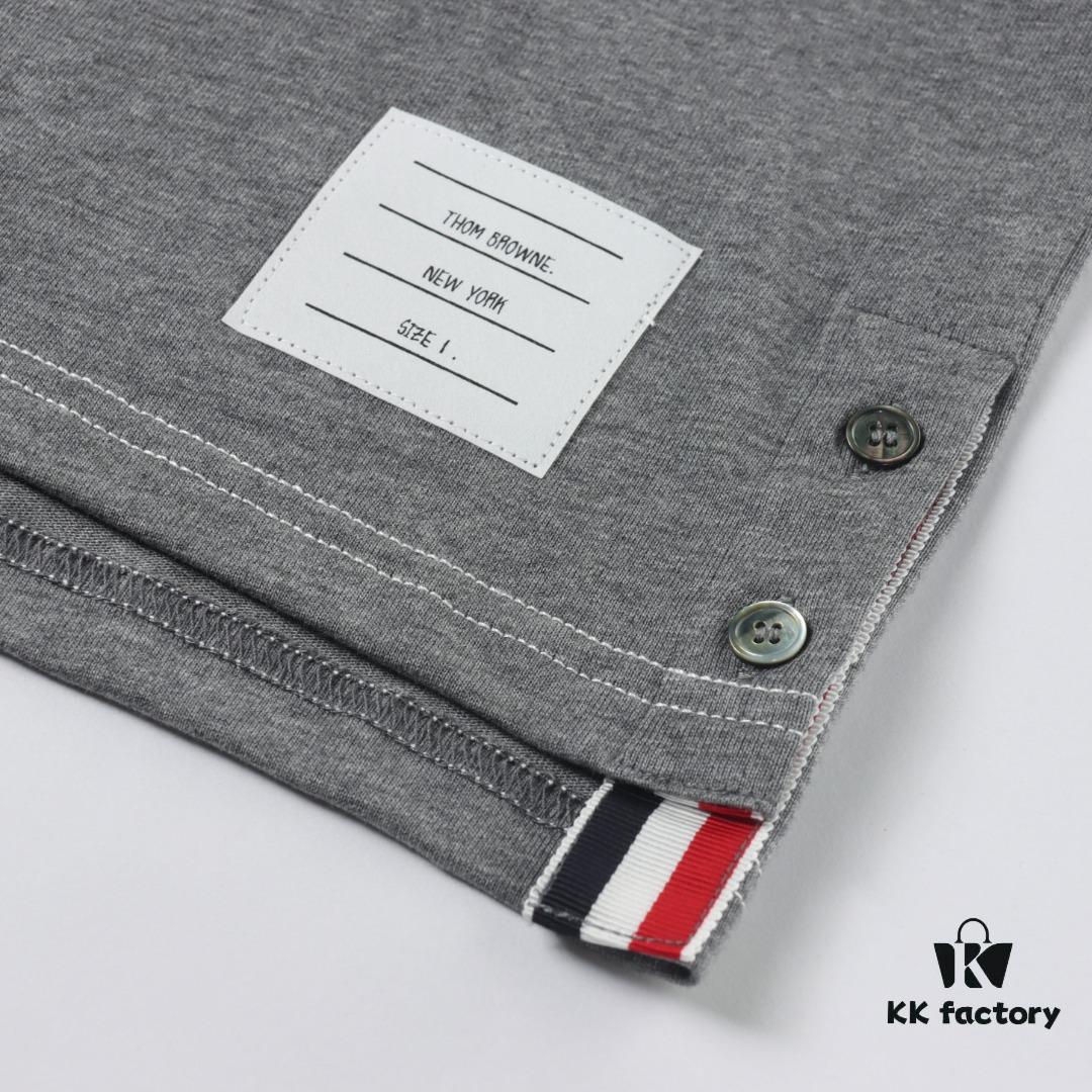 Thom Browne TB 25 New Arrival Color-Contrast Stitch Short-Sleeve Polo Shirt