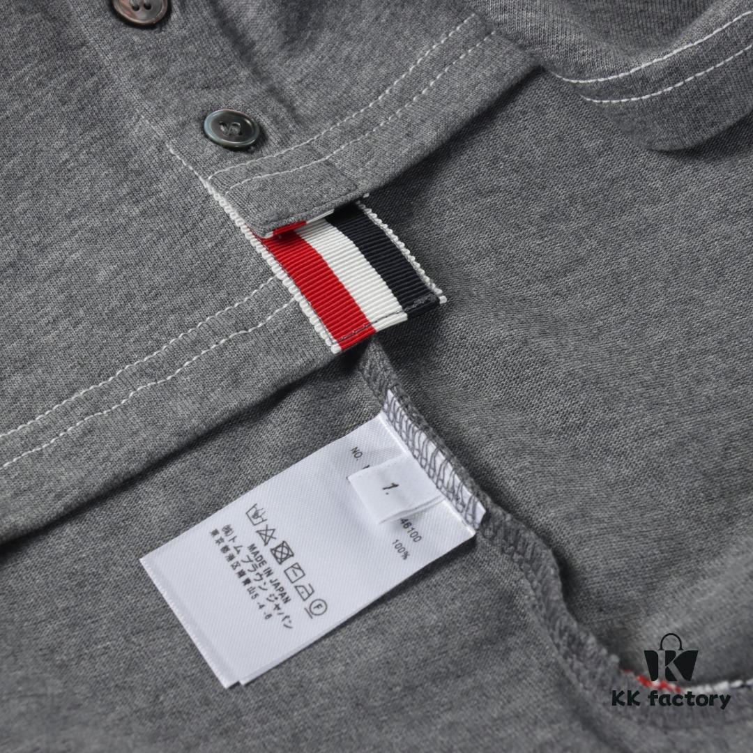 Thom Browne TB 25 New Arrival Color-Contrast Stitch Short-Sleeve Polo Shirt