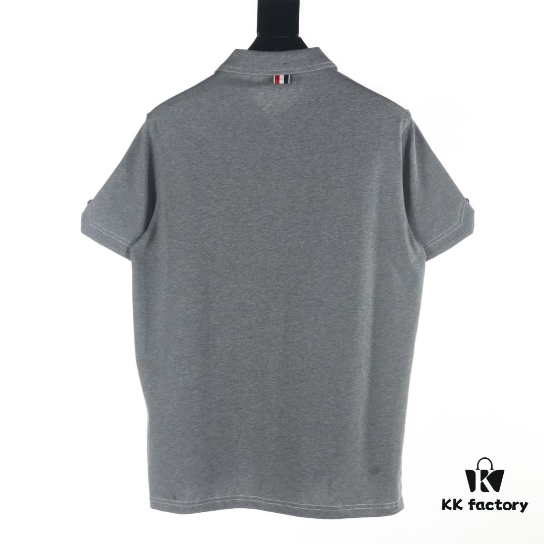 Thom Browne TB 25 New Arrival Color-Contrast Stitch Short-Sleeve Polo Shirt