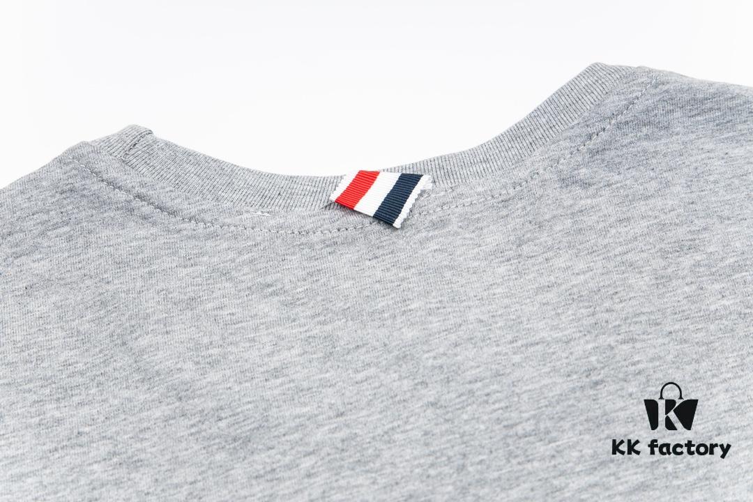 THOM BROWNE 24SS TB Dog Embroidered Short Sleeve T-Shirt