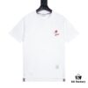 THOM BROWNE 24SS TB Dog Embroidered Short Sleeve T-Shirt Inspired by 1980s Retro Style