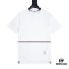THOM BROWNE 24SS TB Solid Color Webbing Short Sleeve