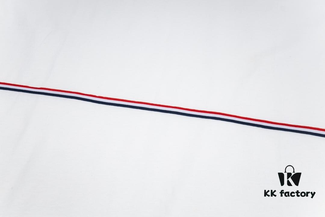 THOM BROWNE 24SS TB Solid Color Webbing Short Sleeve