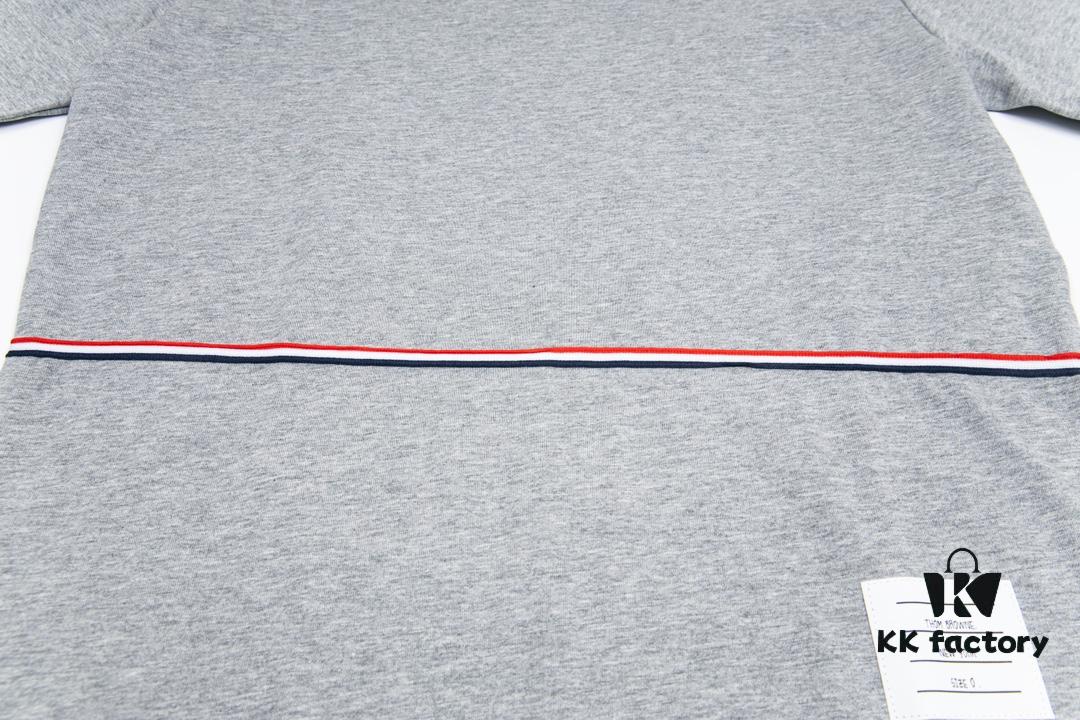 THOM BROWNE 24SS TB Solid Color Webbing Short Sleeve