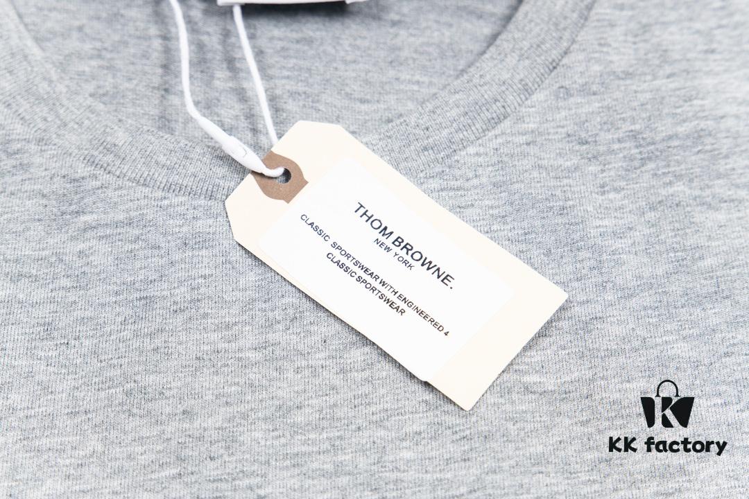 THOM BROWNE 24SS TB Solid Color Webbing Short Sleeve